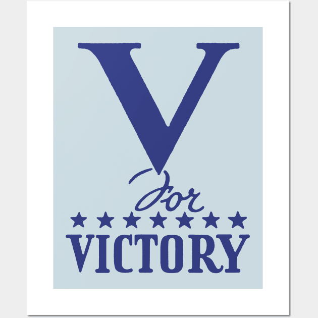 WWII V for Victory Wall Art by historicimage